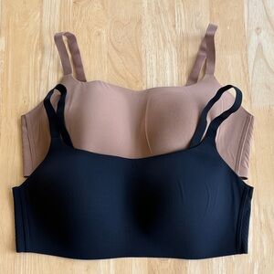 🤎 Set of 2 Auden Luxury Wireless Bralettes. Bonded Micro Padded Scoop. XXL